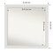 Amanti Art Non-Beveled Wall Mirror, Flair Polished Nickel Frame